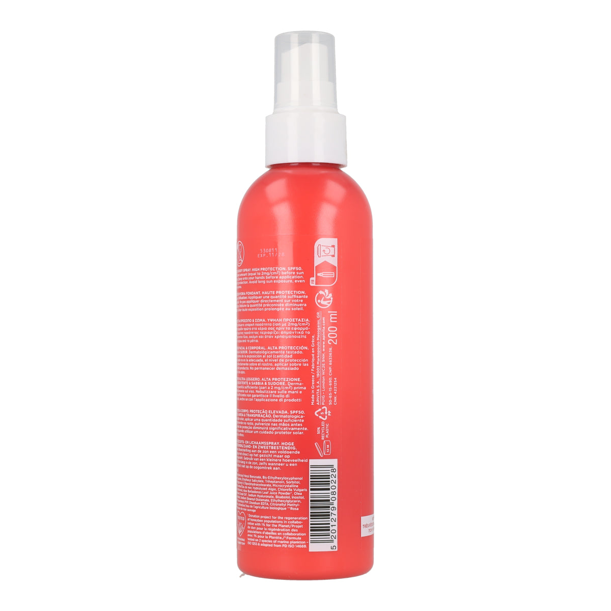 Sonnenspray Hydra Melting SPF50 Apivita 200 ml