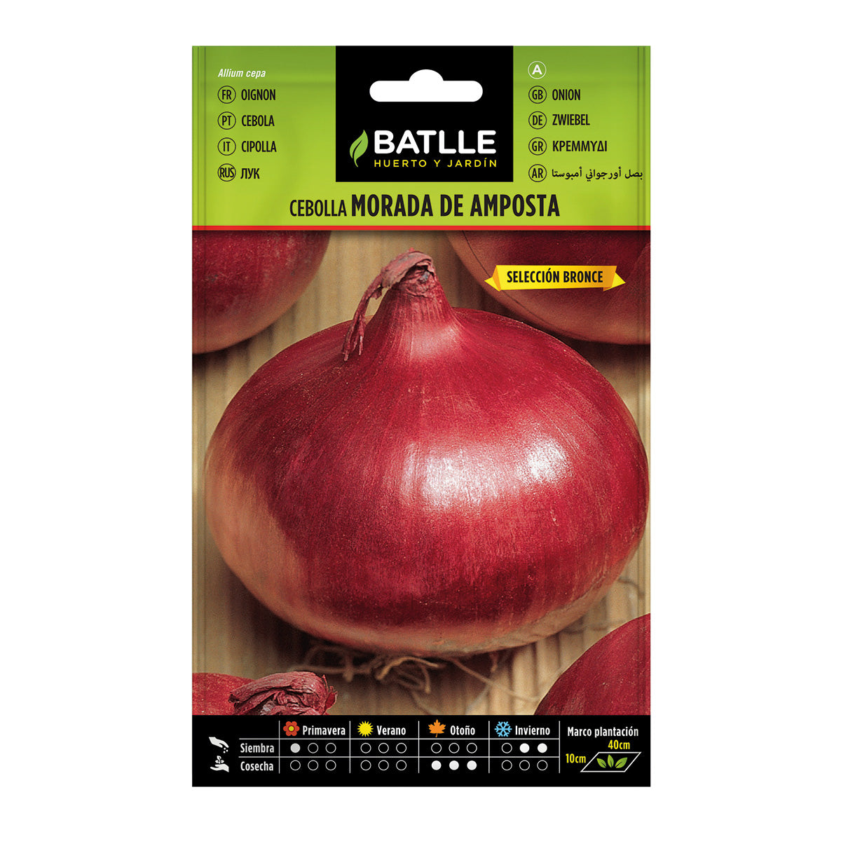 Semillas de Cebolla morada de Amposta sel. Bronce Batlle