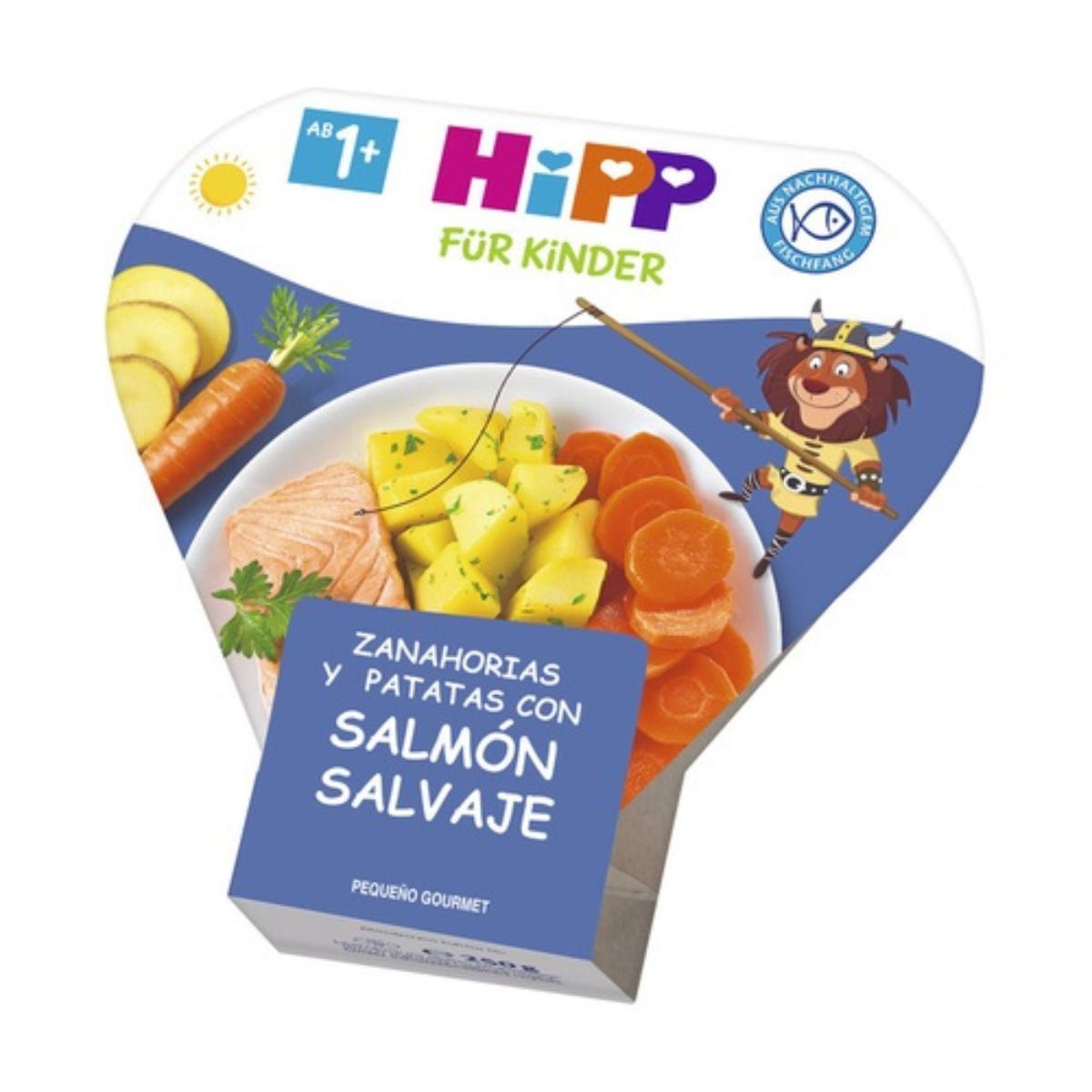 Pack x 2 Zanahorias y patatas con salmón salvaje Bio HIPP 250 g