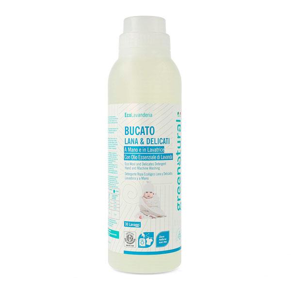 Detergente Lavanda para lana y delicada en lavadora o a mano Greenatural 1 litro