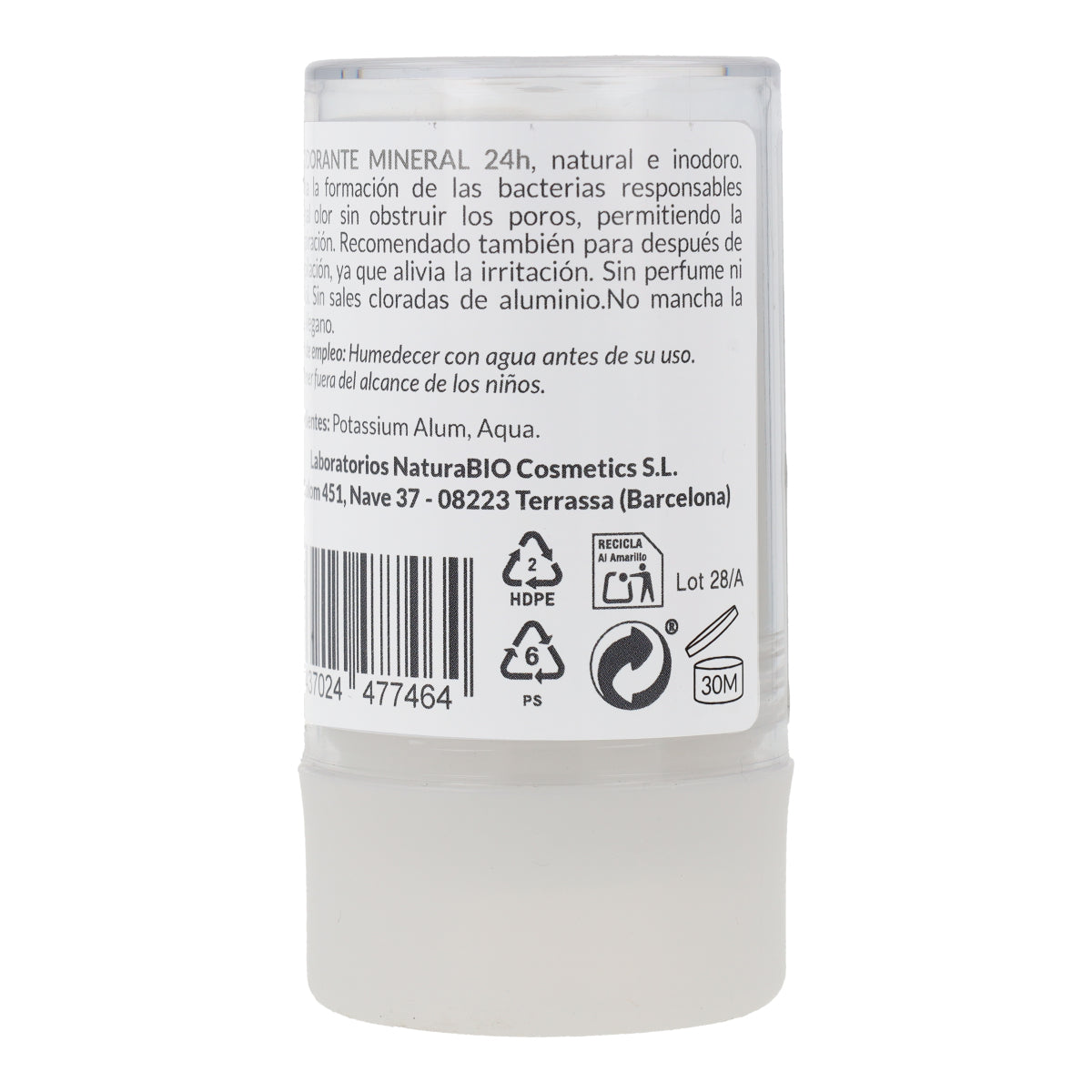 Deodorant-Stein aus Alaun HappyBio 115 g