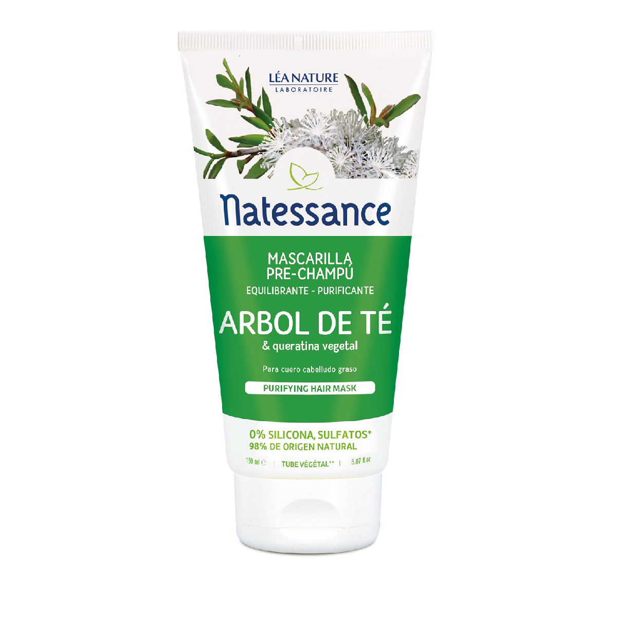 Natessance Teebaum-Haarkur vor der Haarwäsche 150 ml