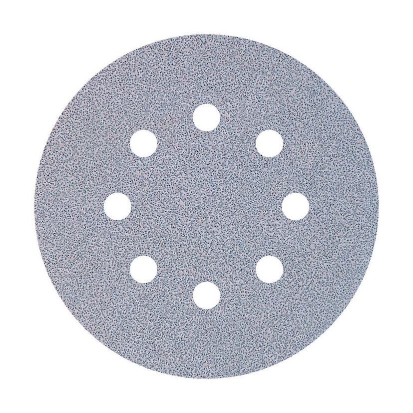 5 discos adhesivos de lijar para lijadoras excéntricas Ø 125 mm Wolfcraft Grano 80