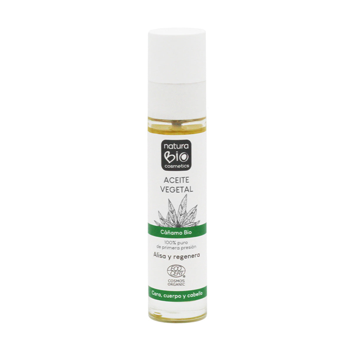 Aceite Vegetal Cañamo Bio, NATURABIO, 50 ml