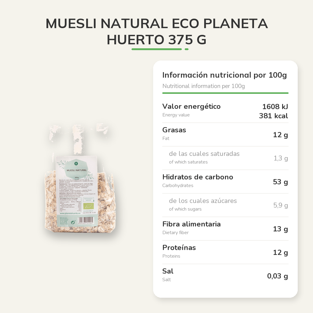 Información nutricional