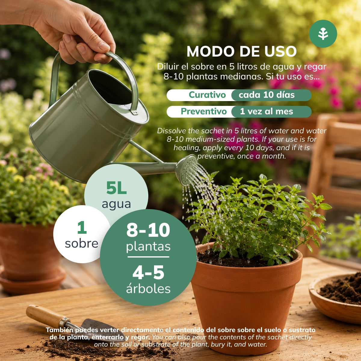 Packung lösliches Eisenchelat Planeta Huerto 5 Stück für 25 l