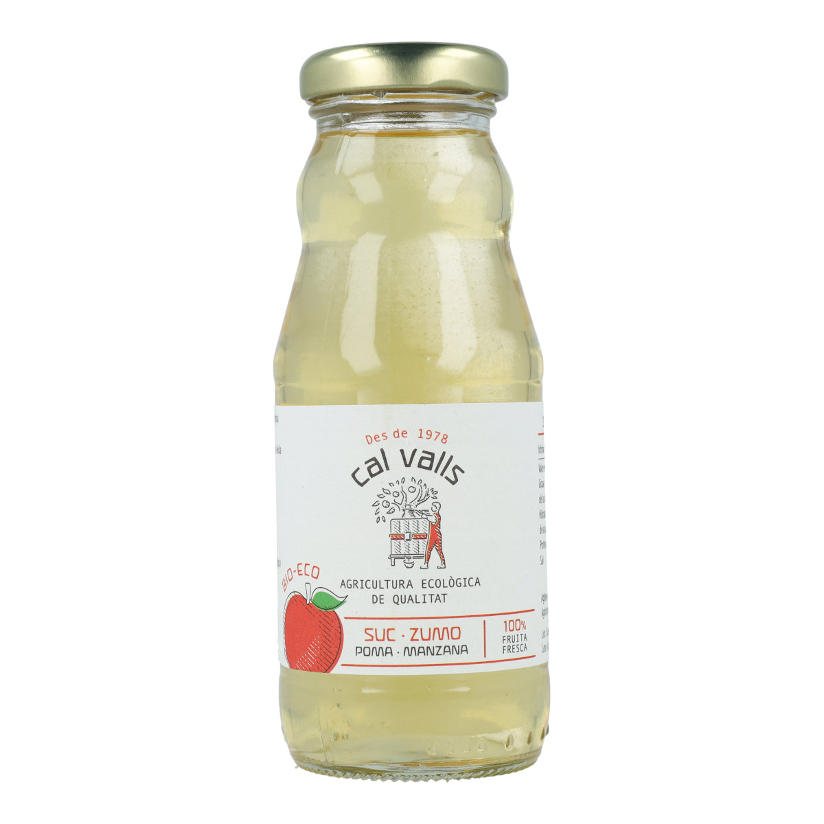 Ökologischer Apfelsaft Cal Valls 200 ml