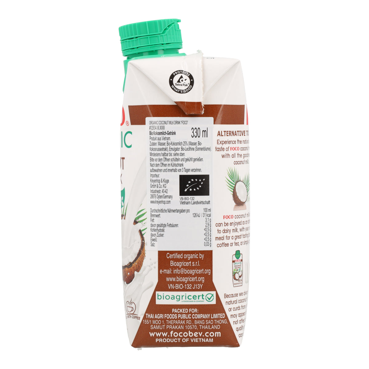 Bio-Kokosmilchgetränk Foco 330 ml.