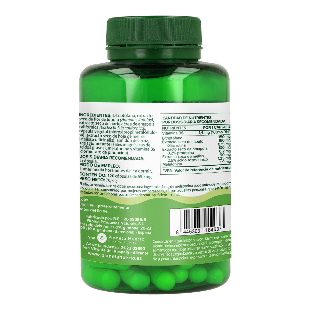 Pack 3xMelatonina complex Planeta Huerto 120 caps