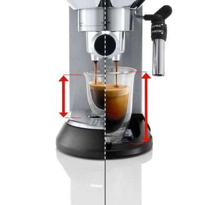 Delonghi Dedica Maestro Cafetera manual Espresso y Capuccino EC685.M metal