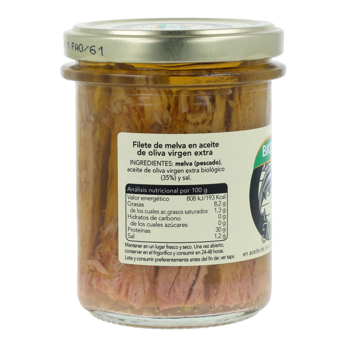 Bio-Fischfilets aus Makrele in Dose Biocop 195 g
