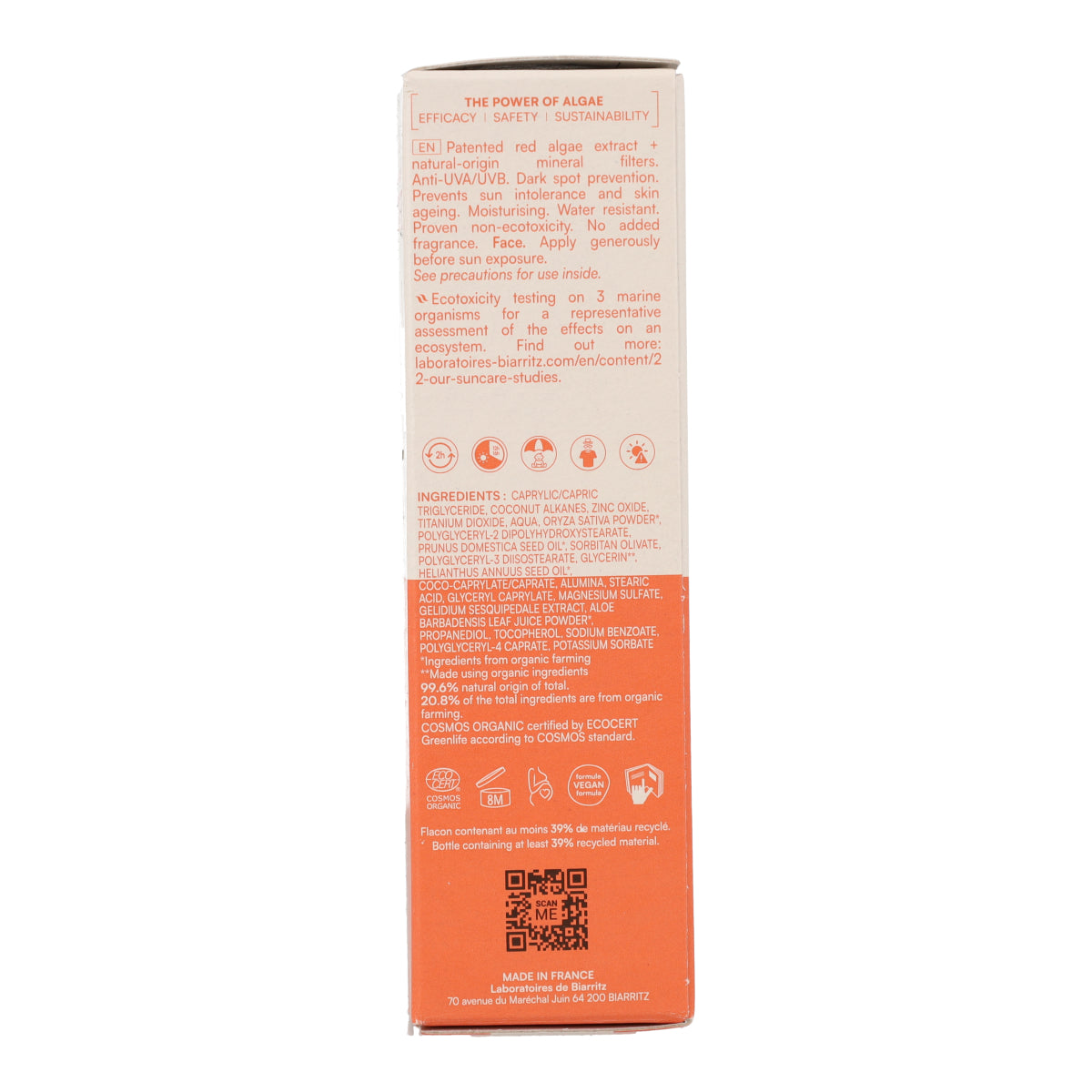 Gesichts-Sonnencreme LSF 50 Laboratorios Biarritz 50 ml
