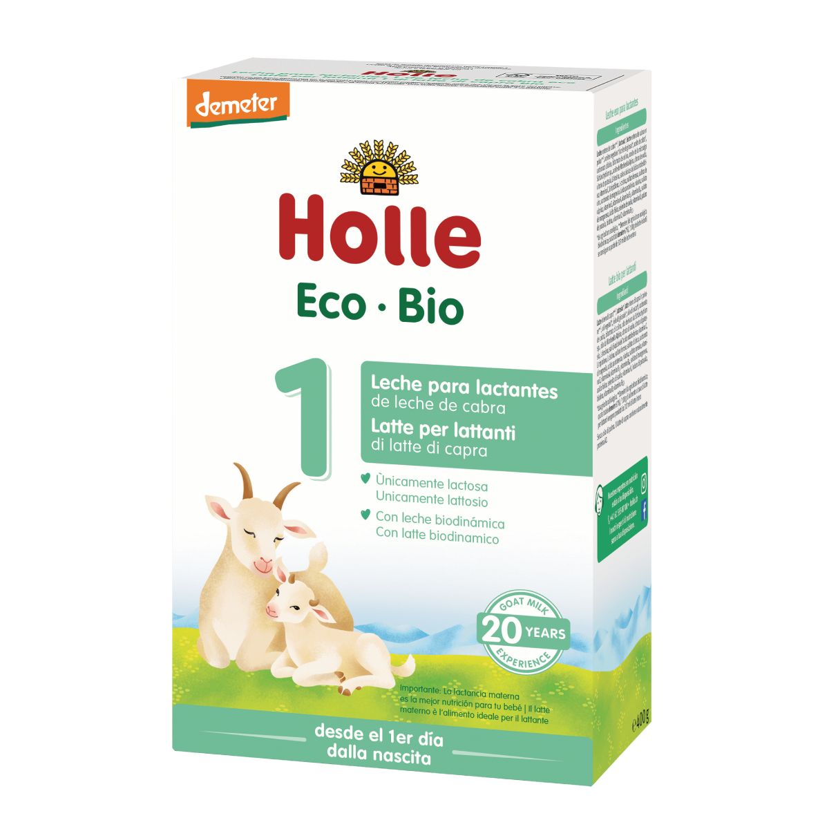 Ziegenmilch für Säuglinge Bio-Formel 1 Demeter Holle 400 g