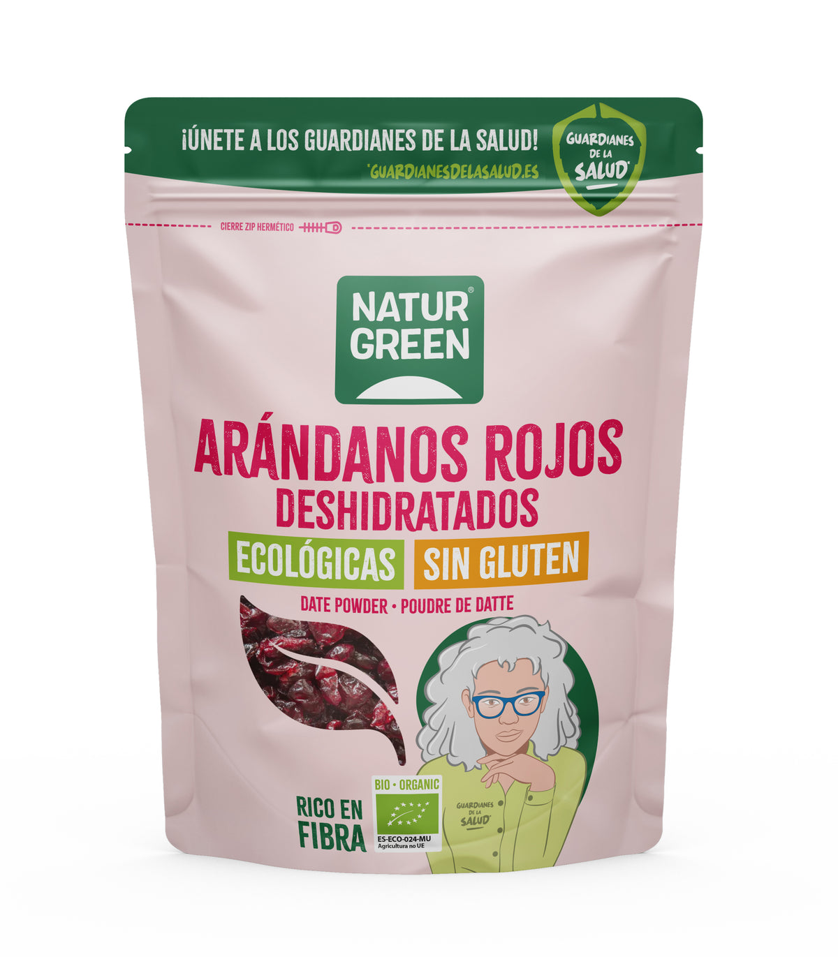 Getrocknete Bio-Preiselbeeren Naturgreen 125 g