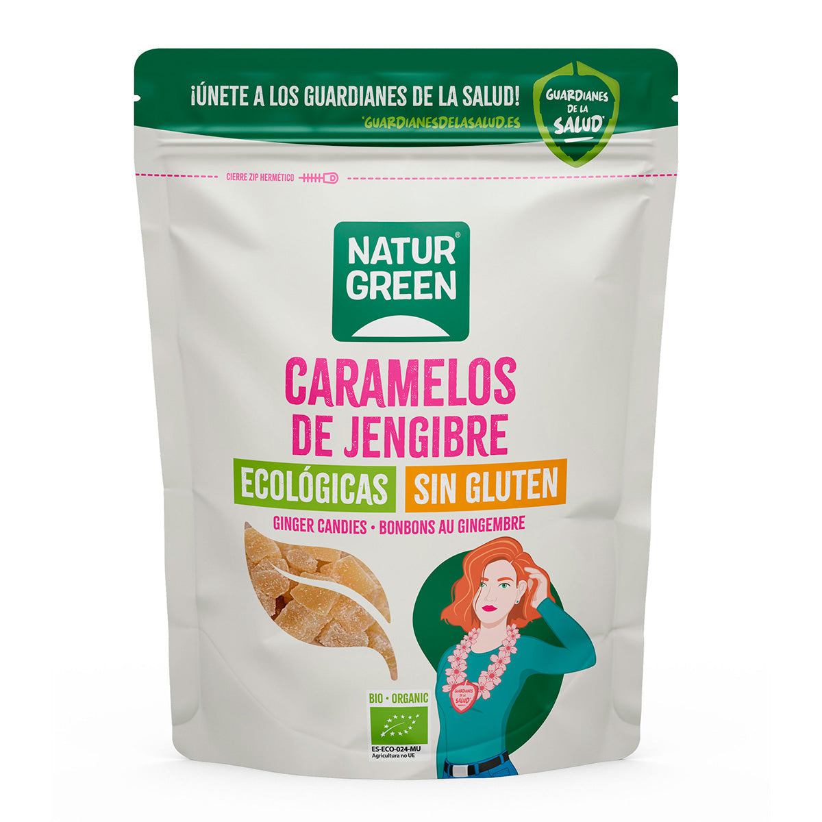 Ingwerbonbons Naturgreen, 125 g