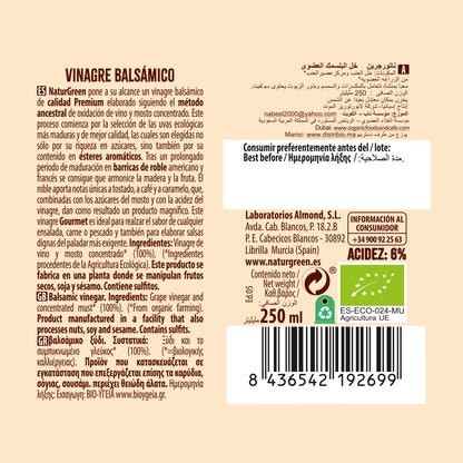 Bio-Balsamico-Essig von NaturGreen, 250 ml