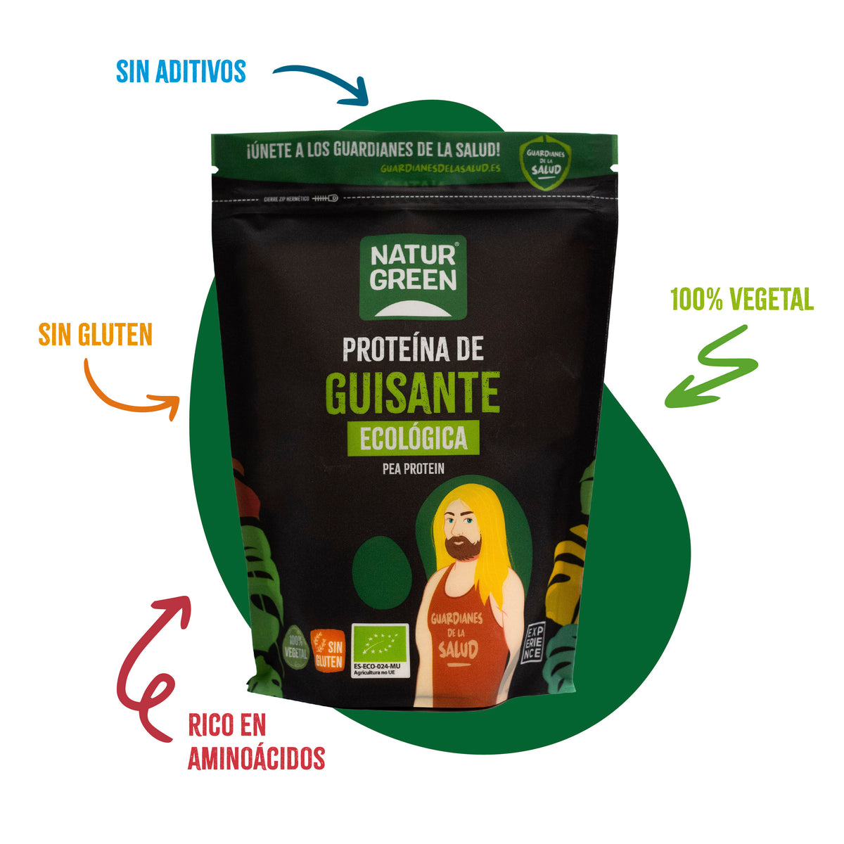 Bio-Erbsenprotein Naturgreen 400 g