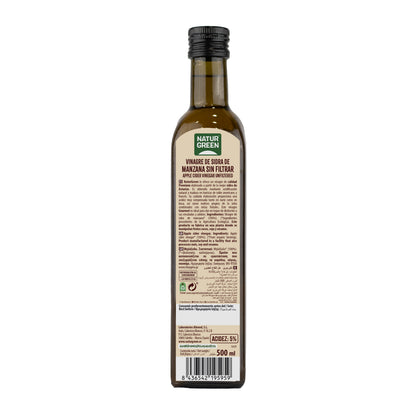 Ungefilterter Bio-Apfelessig NaturGreen 500 ml