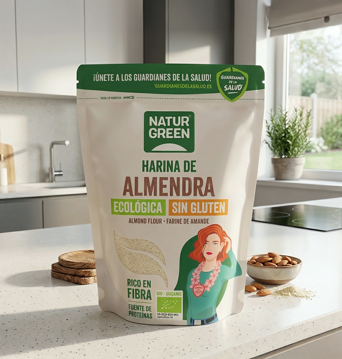 Glutenfreies Bio-Mandelmehl NaturGreen 300 g