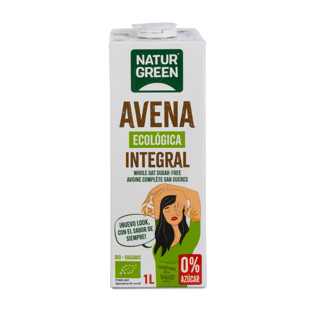6er-Pack Bio-Haferdrink 0 % Zucker NaturGreen 1 l