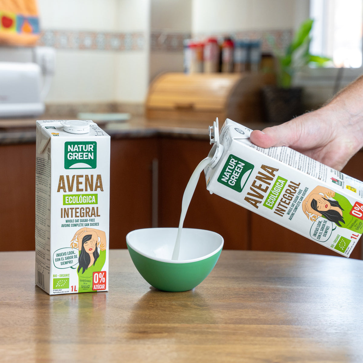 6er-Pack Bio-Haferdrink 0 % Zucker NaturGreen 1 l