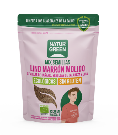 Leinsamen, Hanfsamen, Kürbiskerne und Chiasamen Bio NaturGreen 150 g