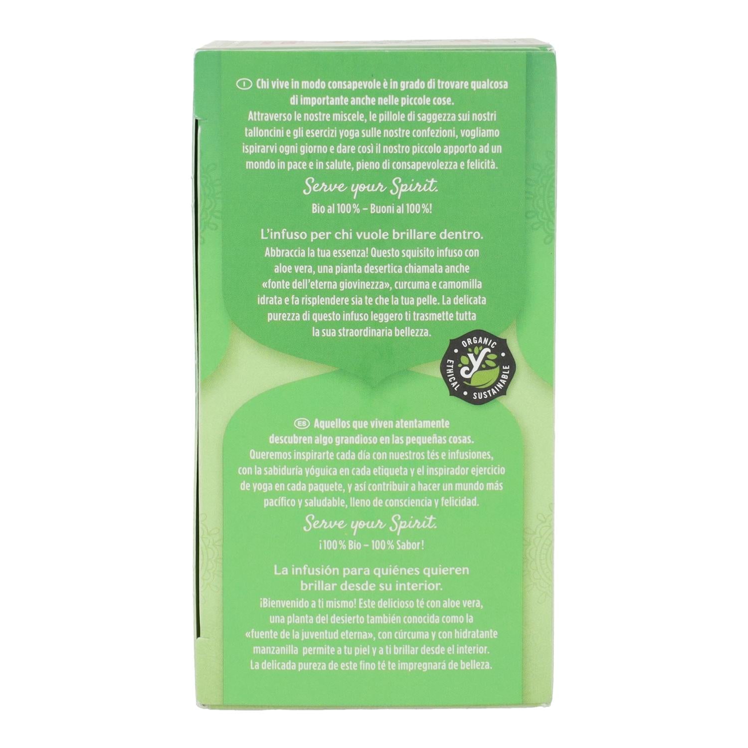 Yogi Tea BIO té blanco con aloe vera, 17 bolsitas