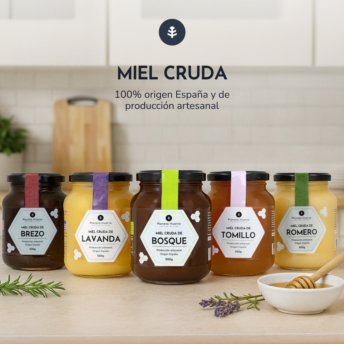 Miel Cruda de Azahar Planeta Huerto 500 gr