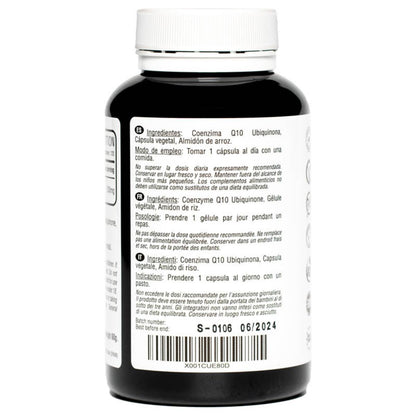 Coenzima Q10 200 mg 120 cápsulas veganas Hivital
