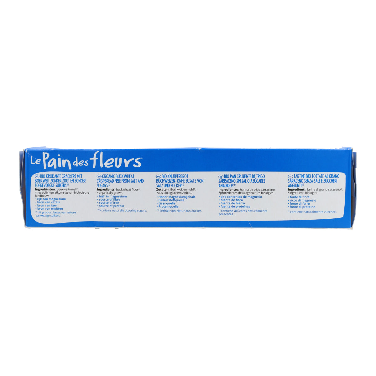 Knusprige Cracker aus Buchweizen ohne Salz, glutenfrei BIO Le Pain de Fleurs 300 g