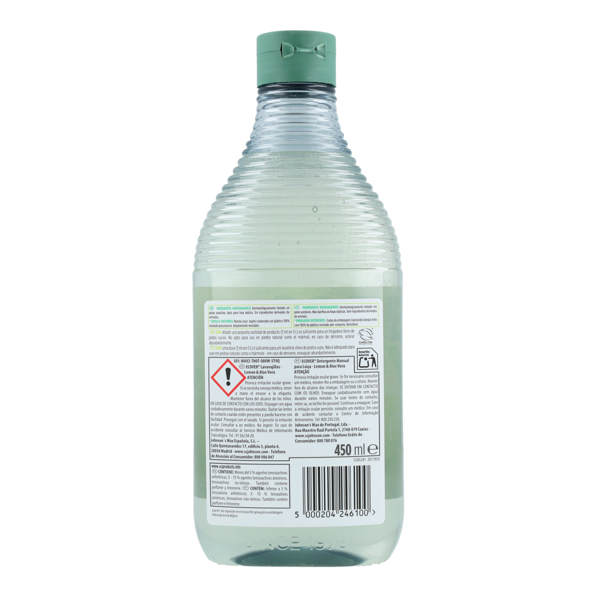 Geschirrspülmittel mit Zitrone und Aloe Vera Ecover 450 ml