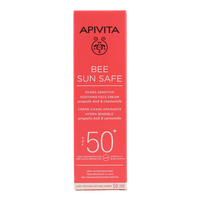 Beruhigende Sonnencreme Hydra Sensitive SPF50 Apivita 50 ml
