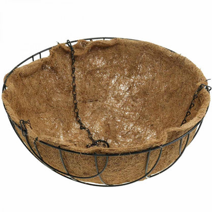 Cesto colgante redondo con forro de coco Ø40 cm Biotop