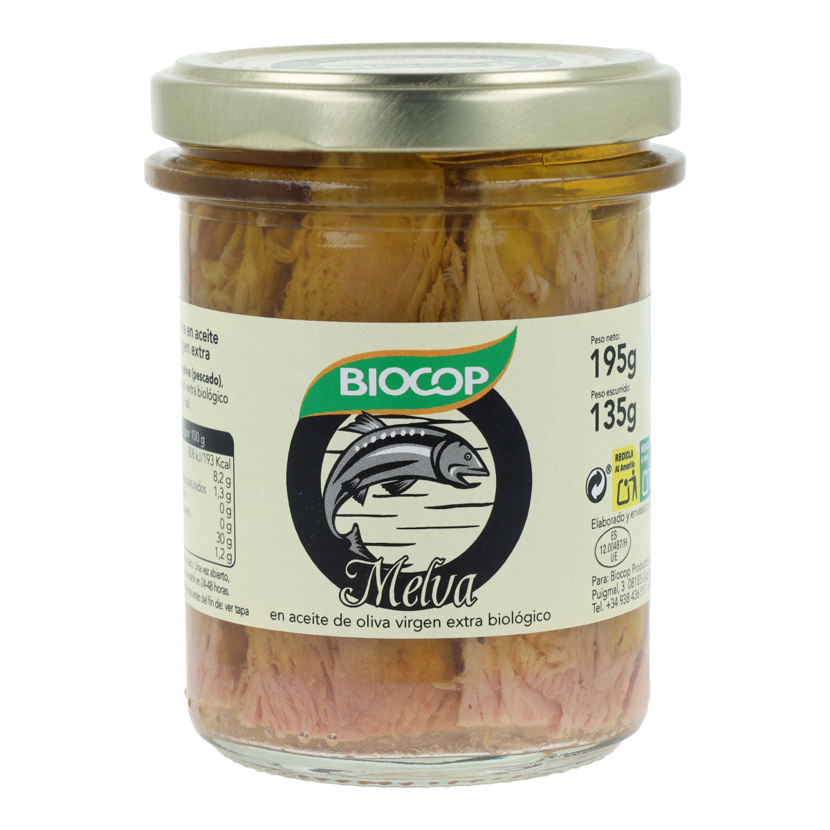 Bio-Fischfilets aus Makrele in Dose Biocop 195 g