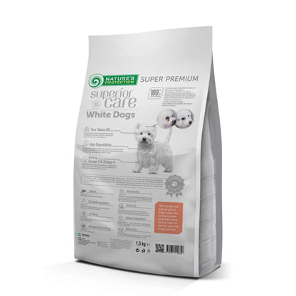 Nature's Protection White Dog Pienso grain free Salmón adulto 1,5 Kg