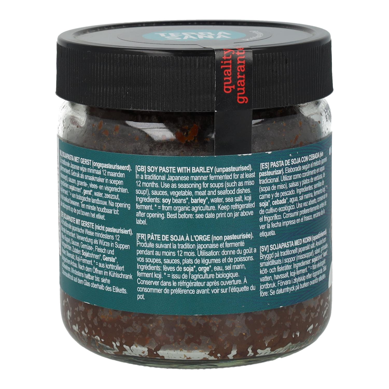 Mugi miso no pasteurizada BIO. Terrasana, 350 g