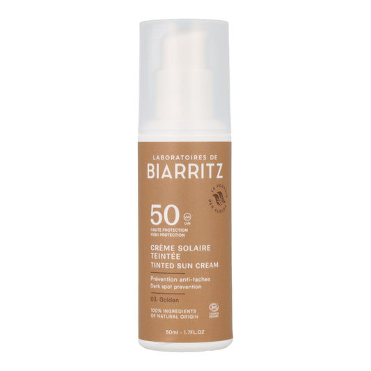 Gesichtscreme Gold SPF 50 Alga-Gorria & Bio-Aloe Vera, Laboratorios Biarritz, 50 ml