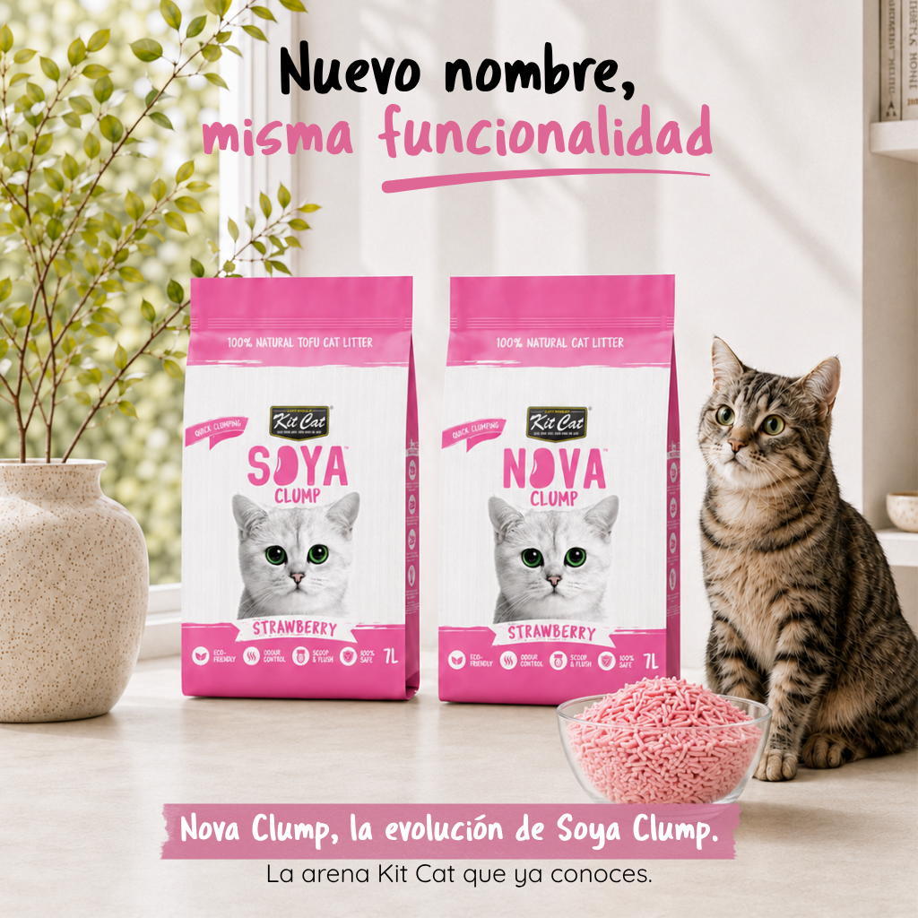 Kit Cat Arena Eco SoyaClump – Strawberry 7 l Katzenstreu