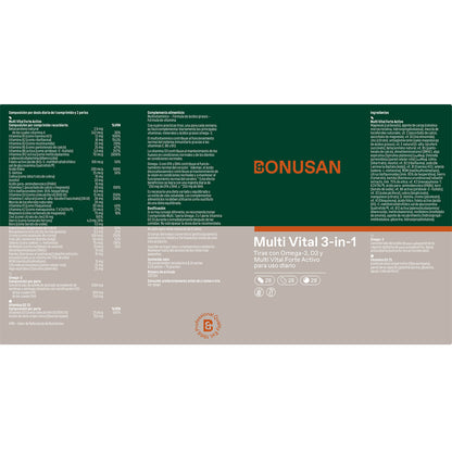 Multi Vital 3-in-1, Bonusan, 84 comprimidos