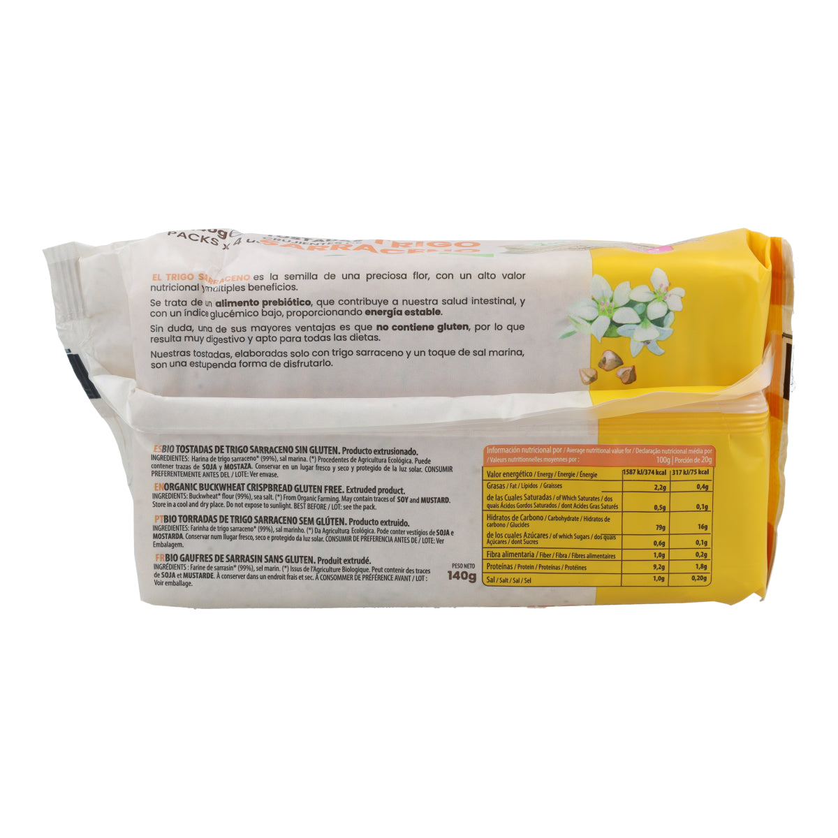 Glutenfreier Buchweizen-Toast von Sol Natural 140 g BIO