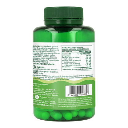 Pack 2x Melatonina complex Planeta Huerto 120 caps