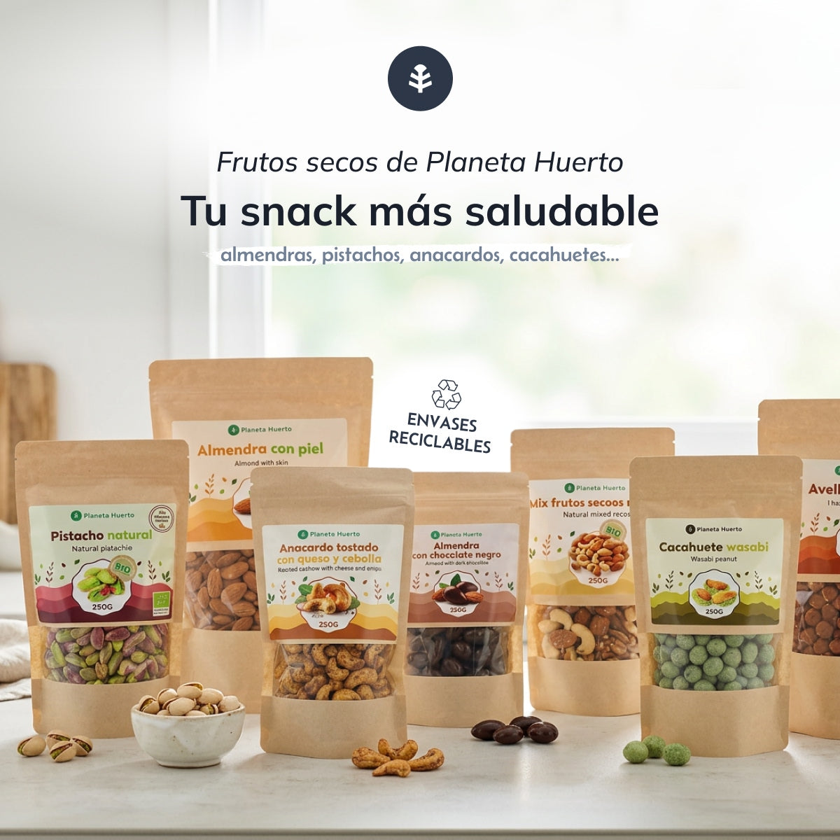 Pistacho en cáscara natural ECO Planeta Huerto 250 g