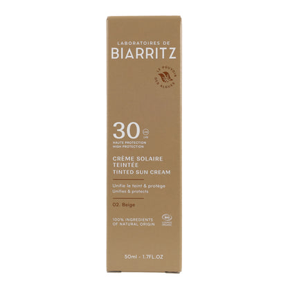Sonnenschutzcreme für das Gesicht, Farbe Beige, LSF 30, Alga Maris, 50 ml