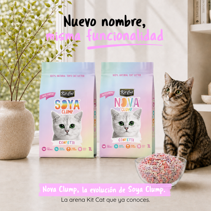 Katzenstreu-Set Eco SoyaClump – Confetti 7 l Katzenstreu