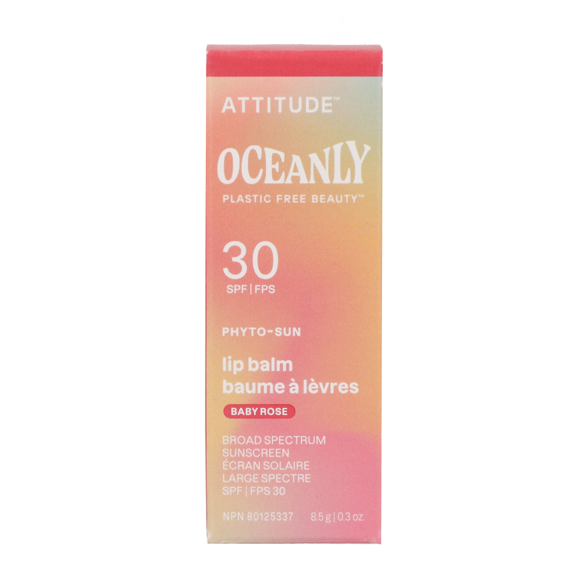 Oceanly – PHYTO-SUN Lippenbalsam mit Farbe LSF 30 – Baby Rose, Attitude, 8,5 g