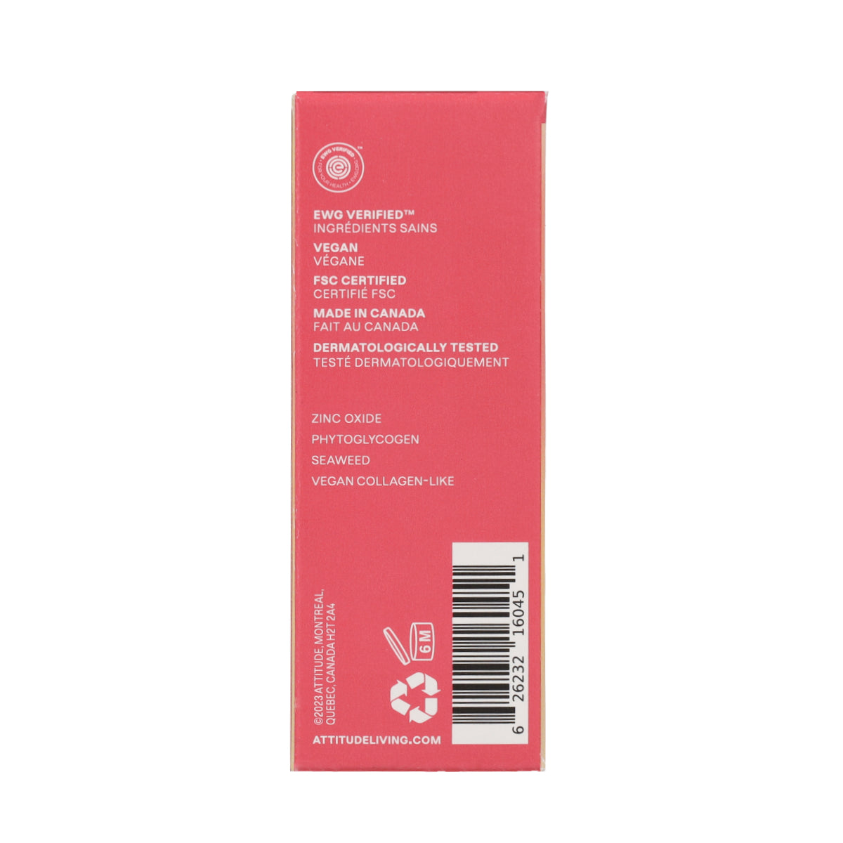 Oceanly – PHYTO-SUN Lippenbalsam mit Farbe LSF 30 – Baby Rose, Attitude, 8,5 g