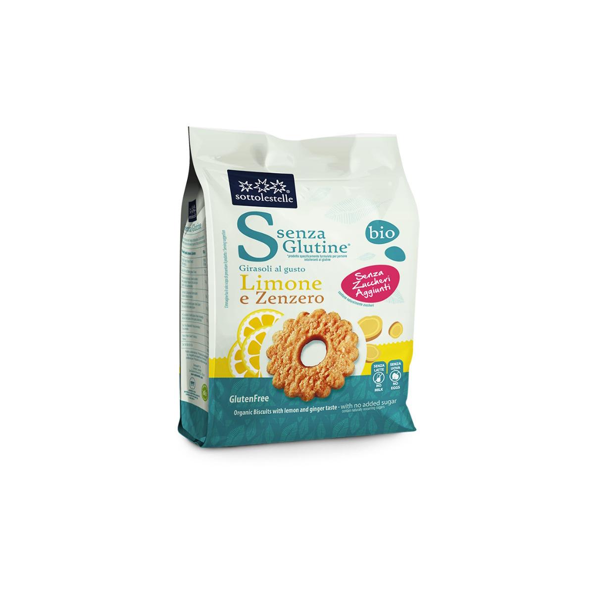 Galleta limón jengibre sin azúcar  sin gluten Sotto 250g