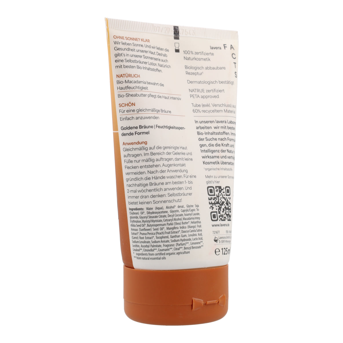 Selbstbräunungslotion Lavera 125 ml