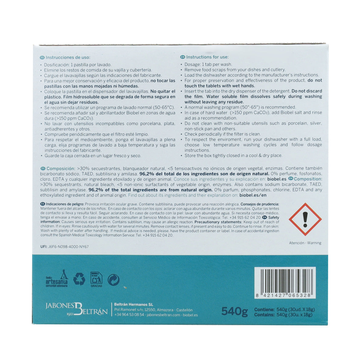 BioBel Geschirrspültabs 30 Stück