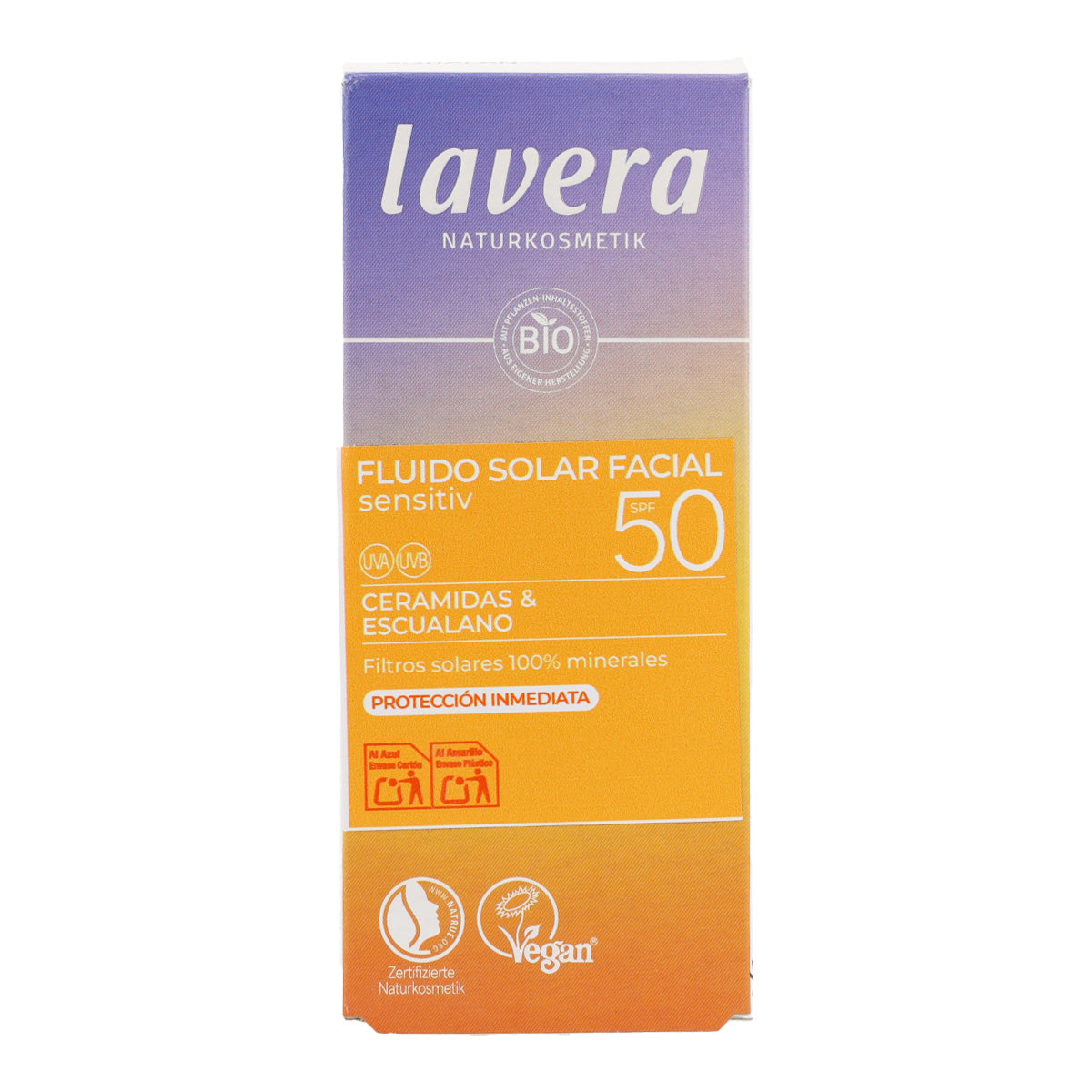 Lavera Sonnenschutzfluid für das Gesicht LSF 50, 40 ml